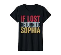 Funny If Lost Return to Shophia Relation Couple Matching T-Shirt Graphique avec Valeur