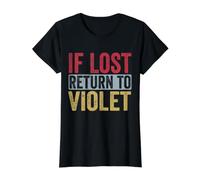 Funny If Lost Return to Violet Relation Couple Matching T-Shirt Graphique avec Valeur