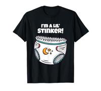 Funny I'm a Lil' Stinker Couche Mignonne pour bébé Enfant Adulte T-Shirt