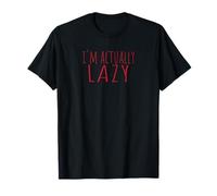 Funny I'm Actually Lazy Men Women Retro Design Humor Lovers T-Shirt