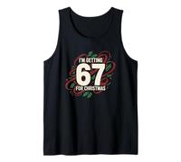 Funny I'm Getting Six Seven 67 for Christmas 6 7 Meme Design Débardeur
