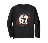 Funny I'm Getting Six Seven 67 for Christmas 6 7 Meme Design Manche Longue