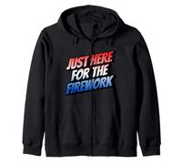 Funny I'm Just Here For The Fireworks 4th Of July Couple Sweat à Capuche