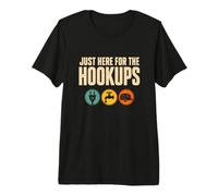 Funny I'm Just Here for The Hookups Camping Joke Classic T-Shirt Haut de Gamme