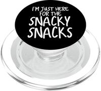 Funny I'm Just Here for The Snacky Snacks Gear PopSockets PopGrip pour MagSafe