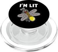 Funny I'm Lit T-Shirt Firefly Lightning Bug Gift Tee PopSockets PopGrip pour MagSafe