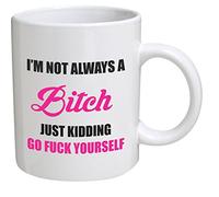 Funny I'm Not Always A Bitch 311,8 gram Mug à café fantaisie, bureau, travail