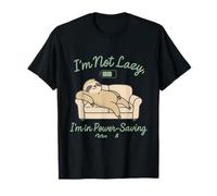 Funny Im Not Lazy Im in Power Saving Mode Paresseux Meme T-Shirt