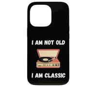 Funny I'm not old I'm classic tourne-disque vinyle Coque pour iPhone 13 Pro