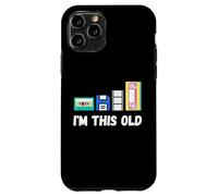 Funny I'm This Old 1980s Cassette VHS Disquette Retro Tech Coque pour iPhone 11 Pro