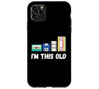Funny I'm This Old 1980s Cassette VHS Disquette Retro Tech Coque pour iPhone 11 Pro Max