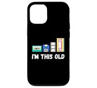 Funny I'm This Old 1980s Cassette VHS Disquette Retro Tech Coque pour iPhone 12/12 Pro