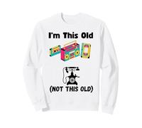 Funny I'm This Old Cassette VHS Lecteur de Musique drôle Vieille Personne Sweatshirt