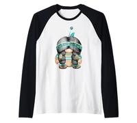 Funny Indian Tribal Graphic Cute Native American GNOME Mom Manche Raglan