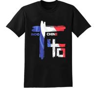 Funny Indochine Pop Rock T-Shirt New Wave French Band T-Shirt Men Short Sleeve New Streetwear Men's Top Tee Shirts Unisex Tee Black(Medium)