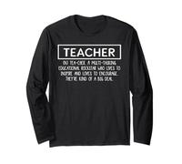 Funny & Inspirational Educator Teacher Definition Manche Longue