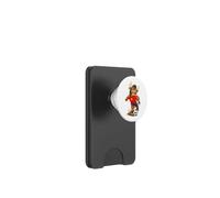 Funny Inspired Soccer Player Playing Football Cartoon PopSockets PopWallet pour MagSafe
