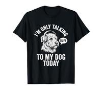Funny Introvert Dog Headphones Ruff Talk Today Citation Shirt T-Shirt