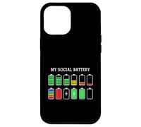 Funny Introvert Humor Energy Level Graphic Anti Social Fun Coque pour iPhone 12 Pro Max