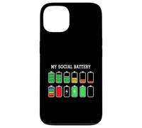 Funny Introvert Humor Energy Level Graphic Anti Social Fun Coque pour iPhone 13