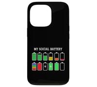 Funny Introvert Humor Energy Level Graphic Anti Social Fun Coque pour iPhone 13 Pro