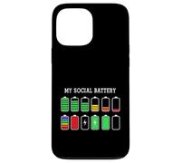 Funny Introvert Humor Energy Level Graphic Anti Social Fun Coque pour iPhone 13 Pro Max