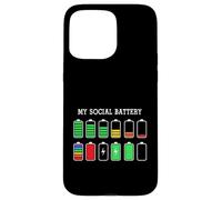 Funny Introvert Humor Energy Level Graphic Anti Social Fun Coque pour iPhone 15 Pro Max