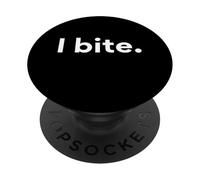 Funny Introverti Apparel I Bite Simple PopSockets PopGrip Adhésif