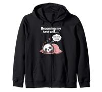 Funny Introverti Becoming My Best Self But First a Nap Sweat à Capuche