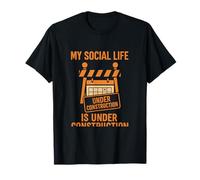 Funny Introverti Social Life Under Construction T-Shirt