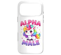 Funny Ironic Alpha Unicorn Sarcastique Girly Sparkle Rainbow Coque pour iPhone 17 Pro Max