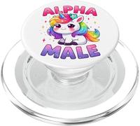 Funny Ironic Alpha Unicorn Sarcastique Girly Sparkle Rainbow PopSockets PopGrip pour MagSafe
