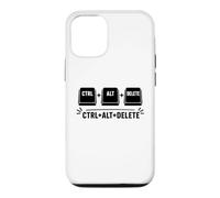 Funny it Programmer Geek Keyboard Humor Ctrl Alt Delete Coque pour iPhone 12/12 Pro