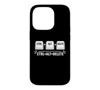Funny it Programmer Geek Keyboard Humor Ctrl Alt Delete Coque pour iPhone 14 Pro