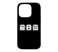 Funny it Programmer Geek Keyboard Humor Ctrl Alt Delete Coque pour iPhone 14 Pro