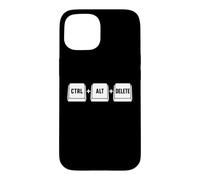 Funny it Programmer Geek Keyboard Humor Ctrl Alt Delete Coque pour iPhone 15