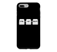 Funny it Programmer Geek Keyboard Humor Ctrl Alt Delete Coque pour iPhone 7 Plus/8 Plus