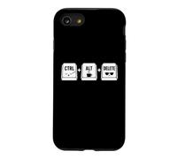 Funny it Programmer Geek Keyboard Humor Ctrl Alt Delete Coque pour iPhone SE (2020) / 7/8