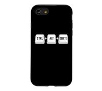 Funny it Programmer Geek Keyboard Humor Ctrl Alt Delete Coque pour iPhone SE (2020) / 7/8