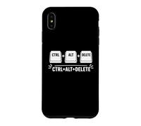Funny it Programmer Geek Keyboard Humor Ctrl Alt Delete Coque pour iPhone XS Max