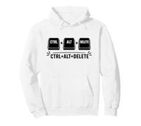 Funny it Programmer Geek Keyboard Humor Ctrl Alt Delete Sweat à Capuche