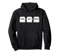 Funny it Programmer Geek Keyboard Humor Ctrl Alt Delete Sweat à Capuche