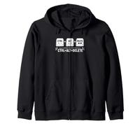 Funny it Programmer Geek Keyboard Humor Ctrl Alt Delete Sweat à Capuche