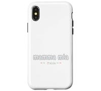 Funny Italia Mamma Mia Drapeau Italien Coque pour iPhone X/XS
