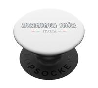Funny Italia Mamma Mia Drapeau Italien PopSockets PopGrip Adhésif