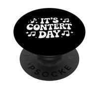 Funny Its Concert Day Saying Music Lover PopSockets PopGrip Adhésif