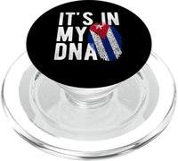 Funny It's in My DNA Cuba Flag Empreinte Digitale PopSockets PopGrip pour MagSafe