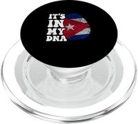 Funny It's in My DNA Drapeau Cuba Empreinte Digitale PopSockets PopGrip pour MagSafe