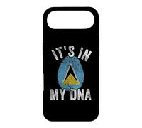 Funny It's in My DNA Drapeau de Sainte Lucie Empreinte Digitale Coque pour iPhone Air