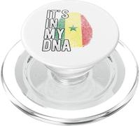 Funny it's in my DNA Drapeau du Sénégal Empreinte digitale PopSockets PopGrip pour MagSafe
